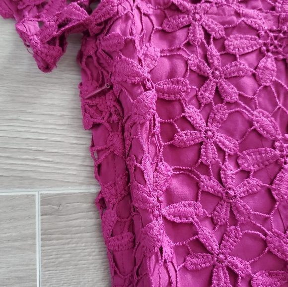 NWT HOLLISTER Crochet Lace Dress Size 5 - Picture 7 of 8